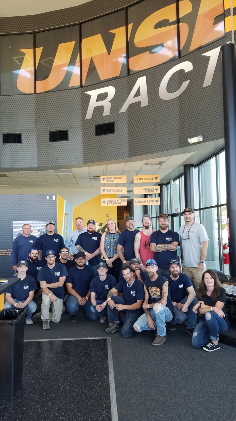 BAN Electric team at the Unser karting event