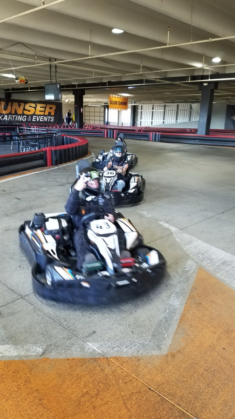 BAN Electric team at the Unser karting event