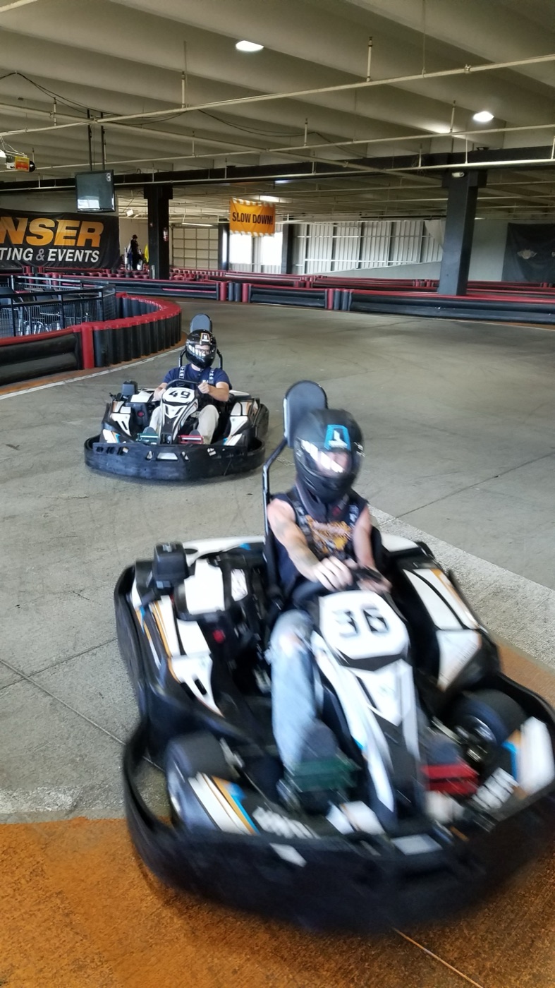 BAN Electric team at the Unser karting event
