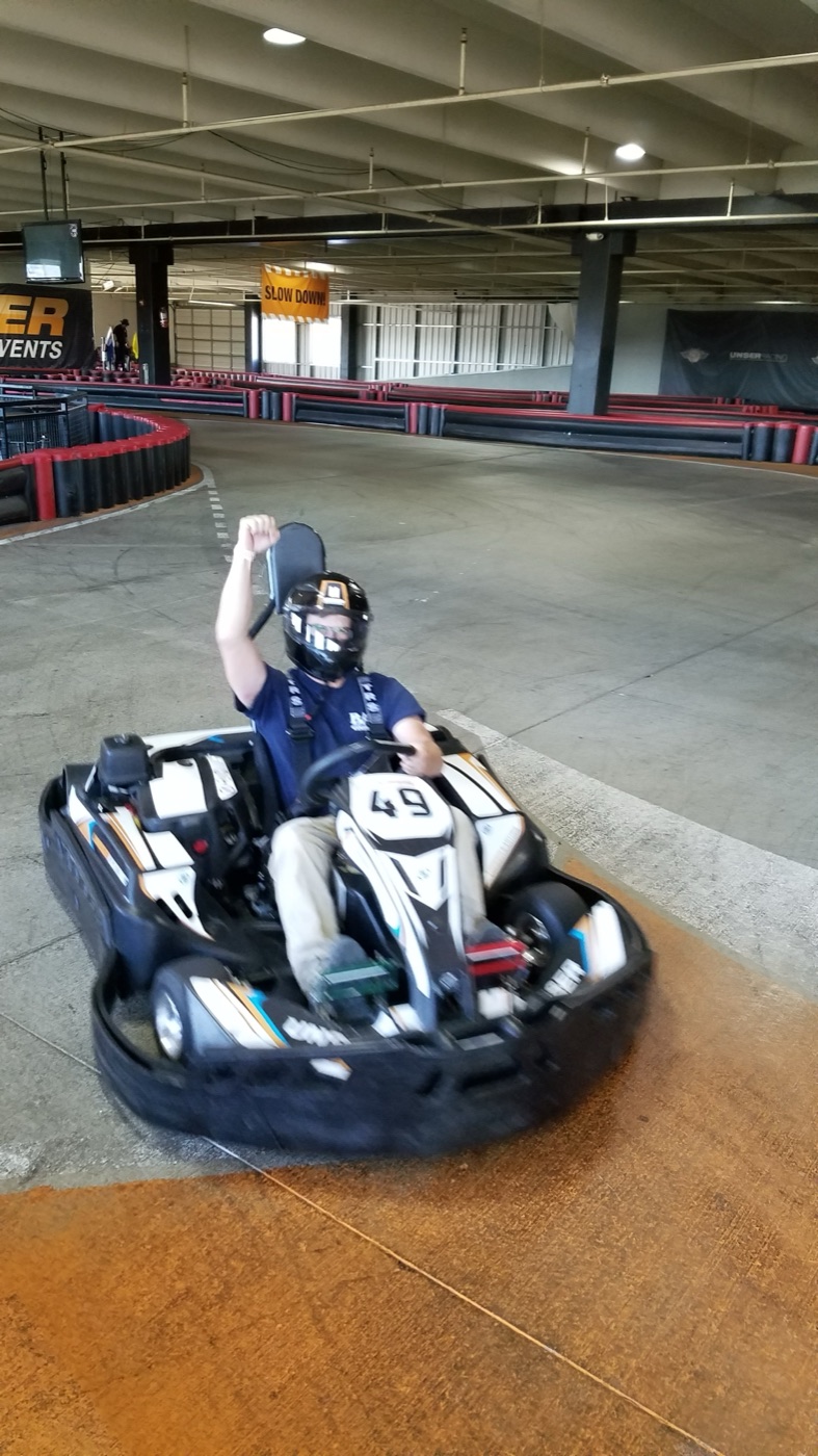 BAN Electric team at the Unser karting event