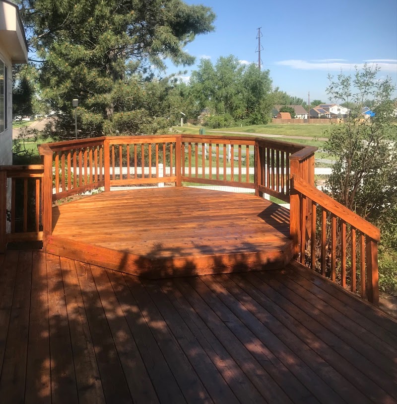 True Grit Power Washing — freshly cleaned deck