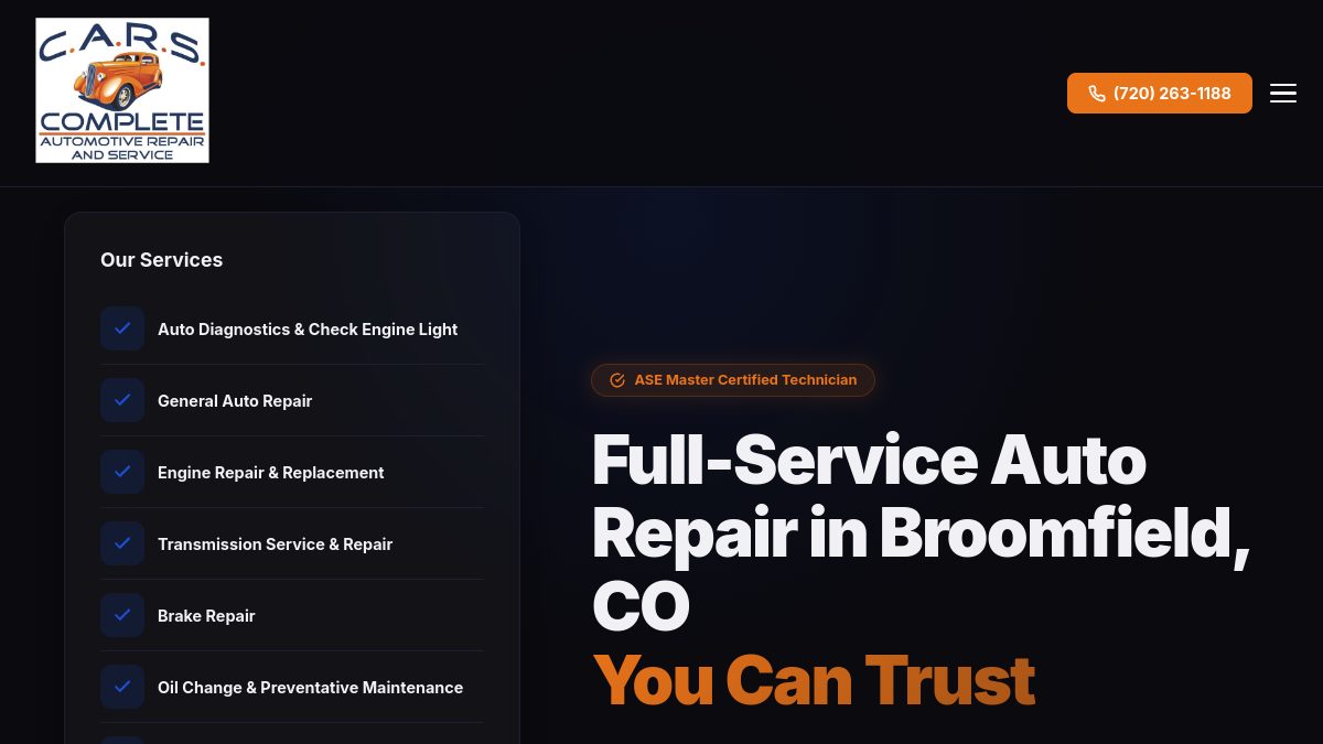 C.A.R.S. — full-service auto repair in Broomfield