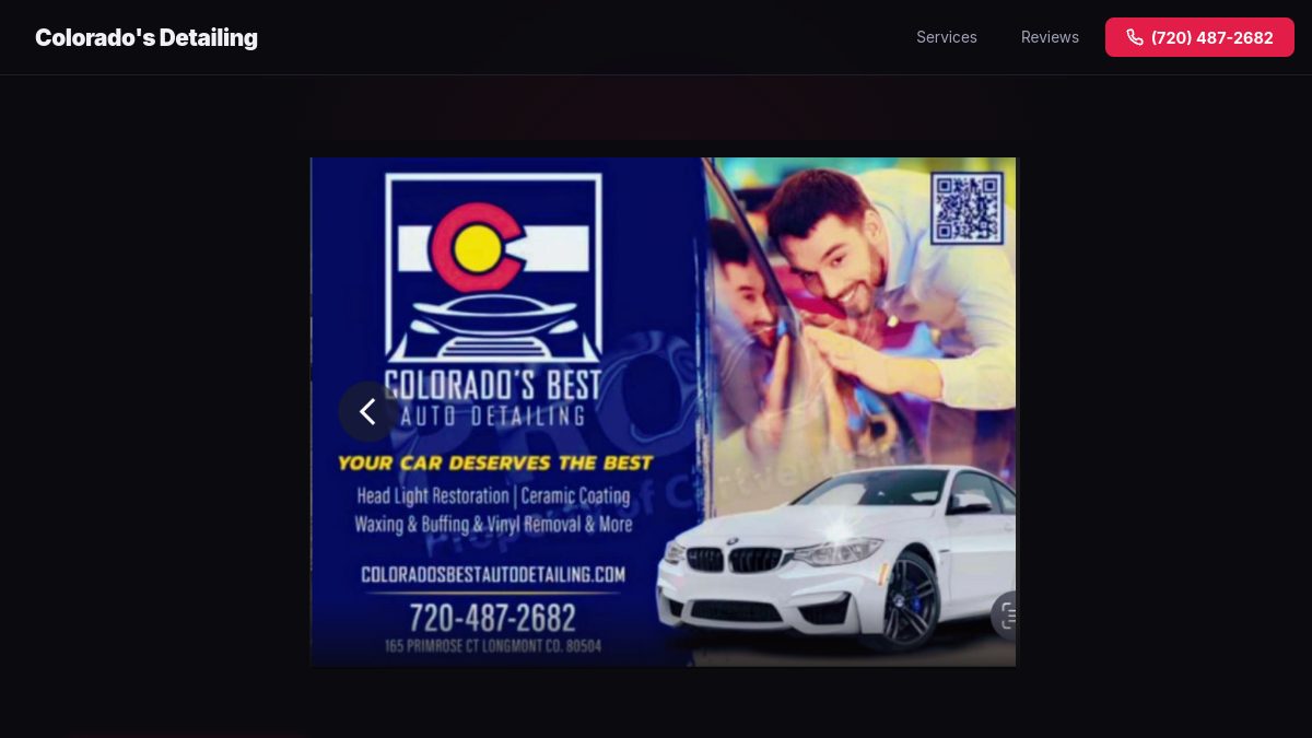 Colorado's Best Auto Detailing — professional detailing service